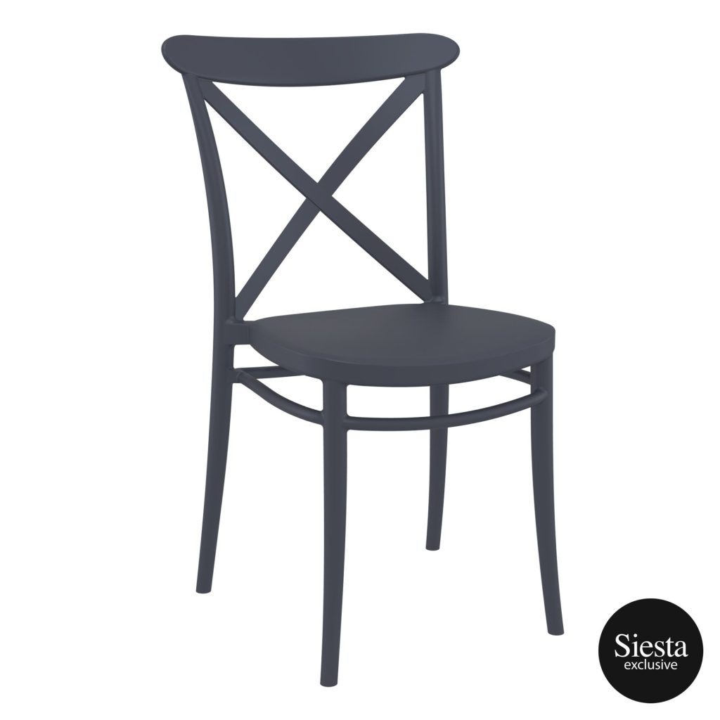 Cross Outdoor Chair colour ANTHRACITE available to order now!