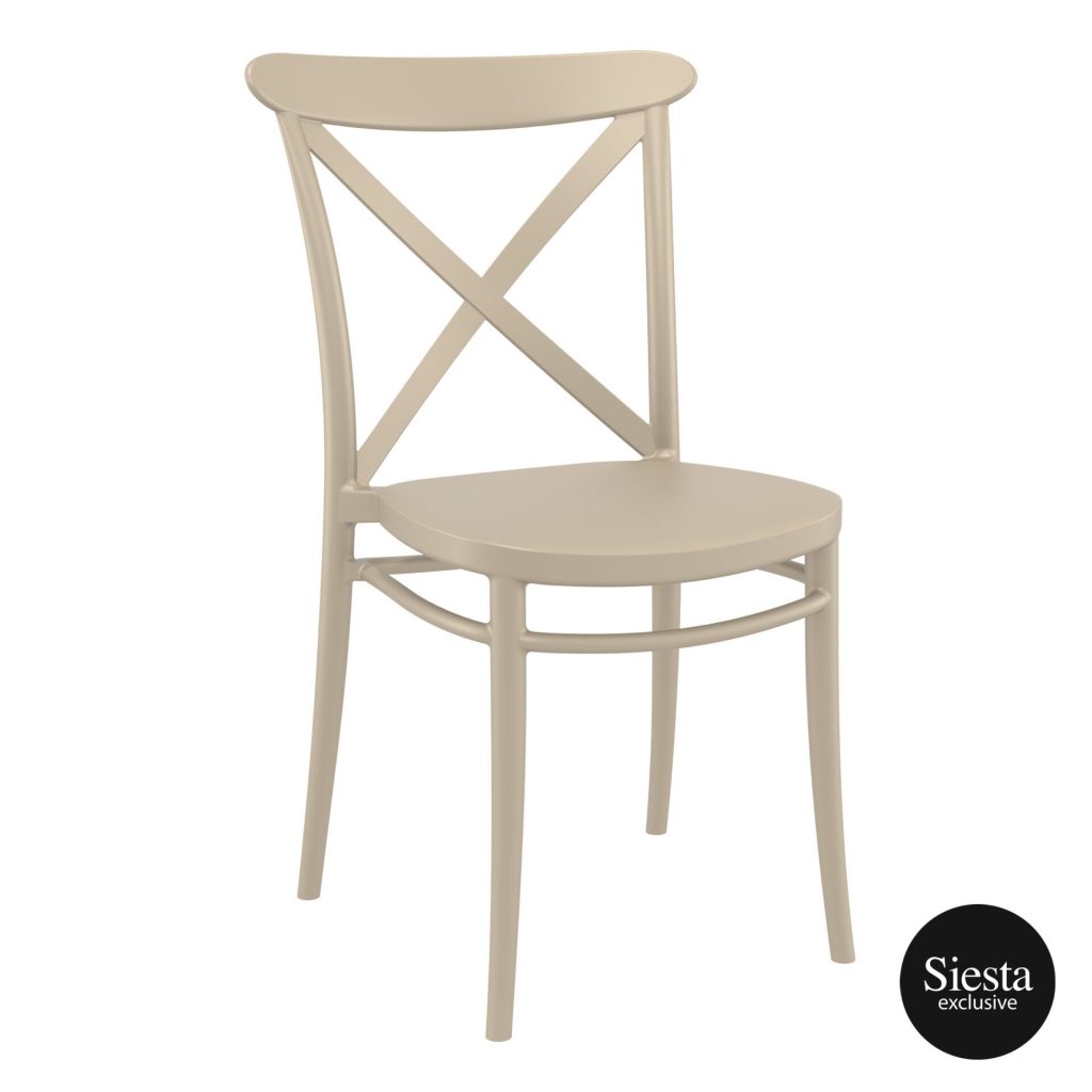 Cross Outdoor Chair colour TAUPE available to order now!