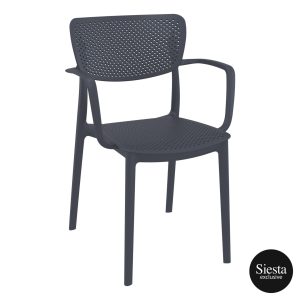 Loft Outdoor Café Chair colour ANTHRACITE available to order now!