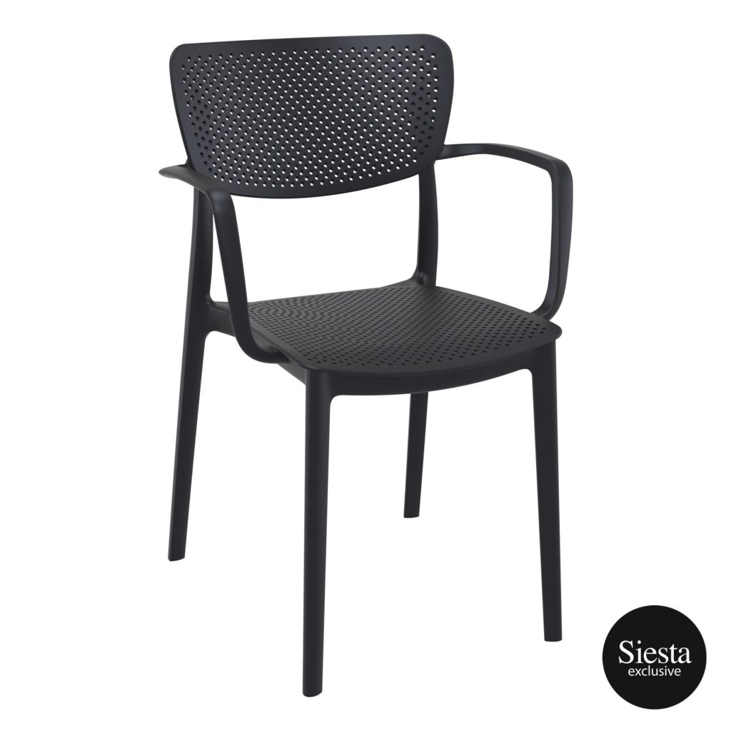 Loft Outdoor Café Chair colour BLACK available to order now!