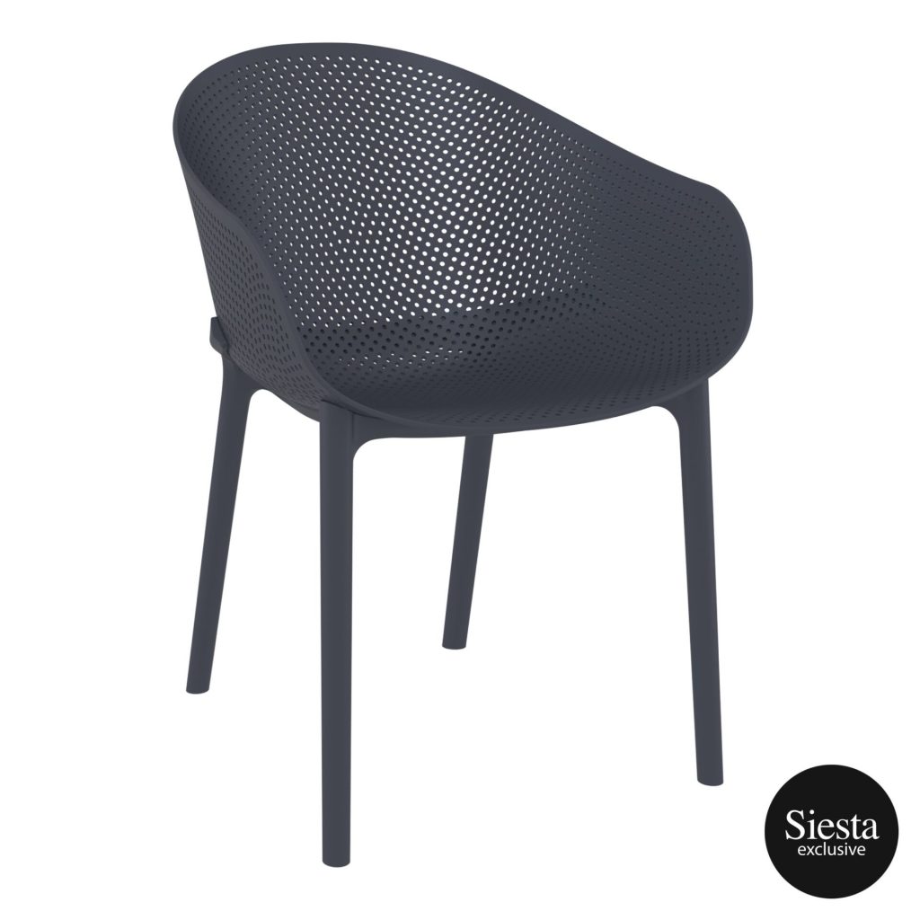 Sky Outdoor Arm Chair colour ANTHRACITE available to order now!