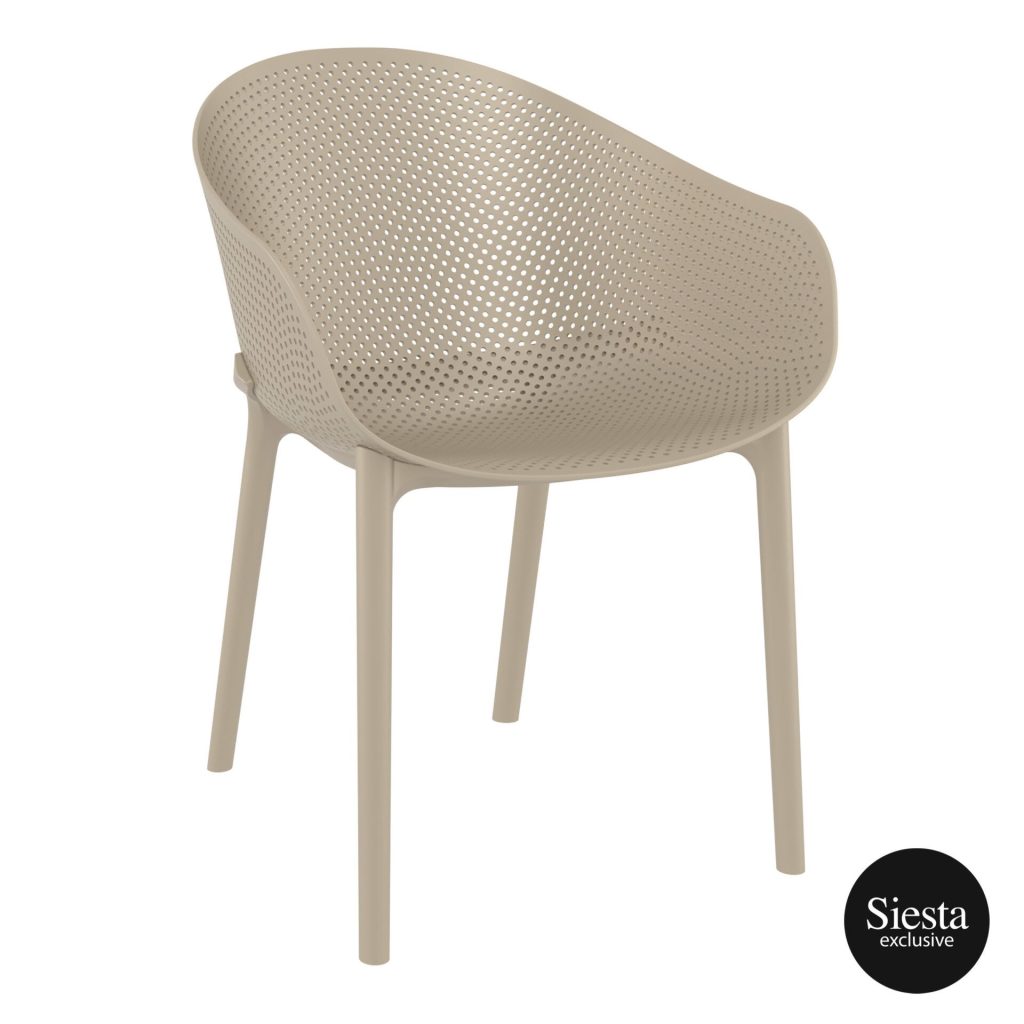 Sky Outdoor Arm Chair colour TAUPE available to order now!