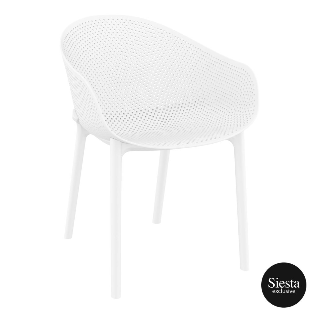 Sky Outdoor Arm Chair colour WHITE available to order now!