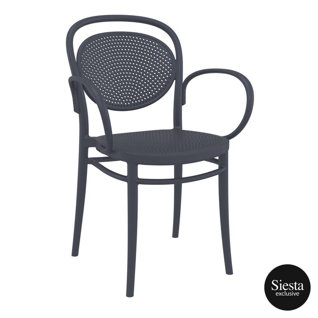 Marcel Outdoor Armchair colour ANTHRACITE available to order now!