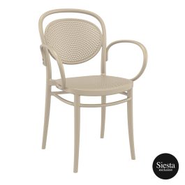 Marcel Outdoor Armchair colour TAUPE available to order now!