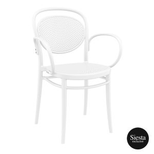 Marcel Outdoor Armchair colour WHITE available to order now!