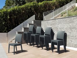 Florida Outdoor Chair colour ANTHRACITE available to order now!