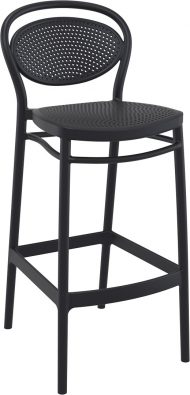 Marcel Outdoor Stool 750mm colour BLACK available to order now!