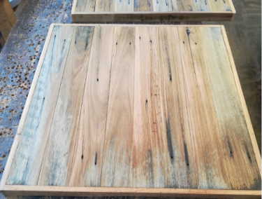Recycled Timber Table Top square available to order now!