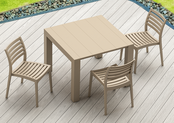 Vegas Outdoor Extendable Table 1000-1400mm colour TAUPE available to order now!