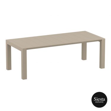 Vegas Outdoor Extendable Table 1800-2200mm colour TAUPE available to order now!