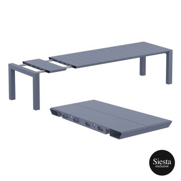 Vegas Outdoor Extendable Table 2600-3000mm colour ANTHRACITE available to order now!