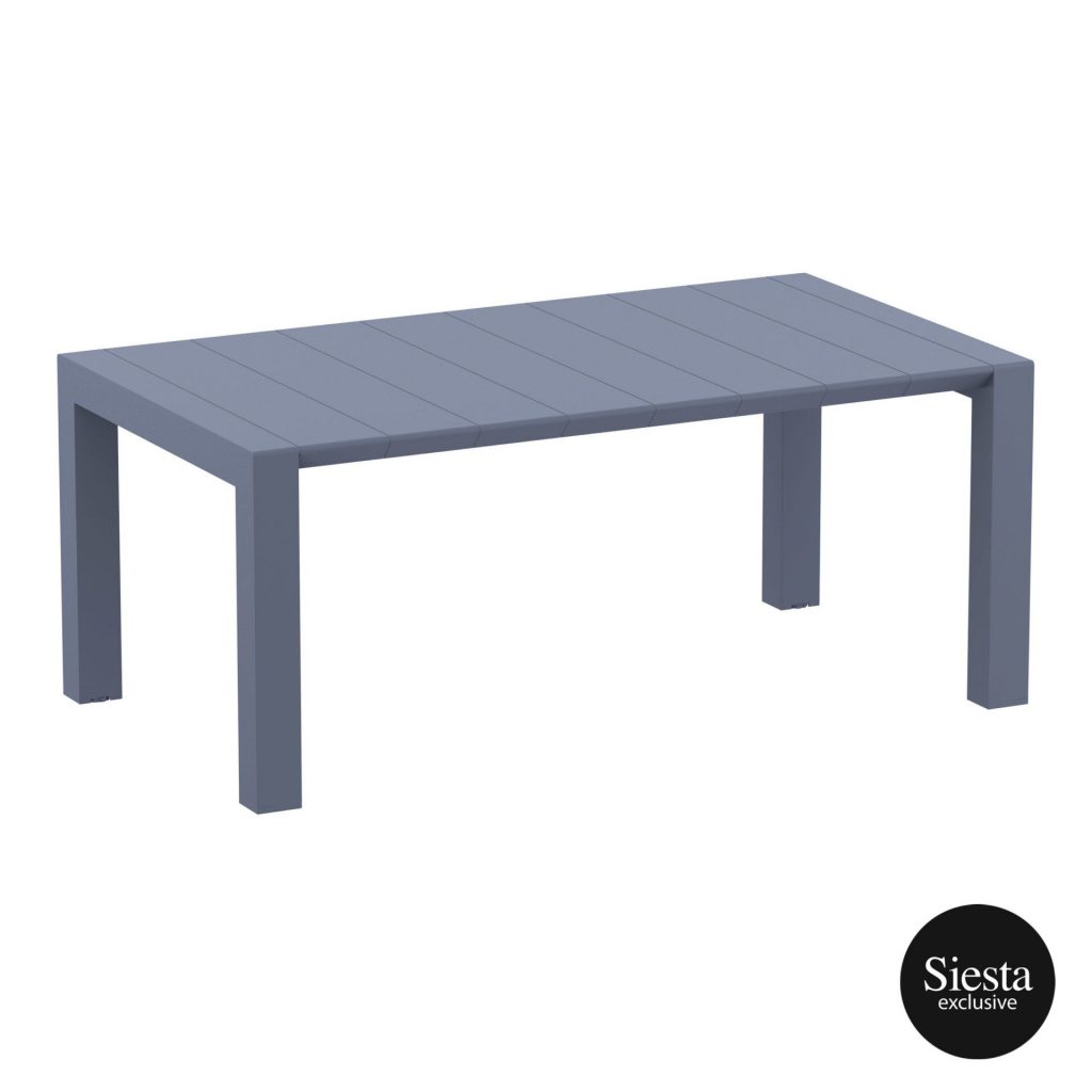 Vegas Outdoor Extendable Table 1800-2200mm colour ANTHRACITE available to order now!