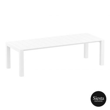 Vegas Outdoor Extendable Table 2600-3000mm colour WHITE available to order now!