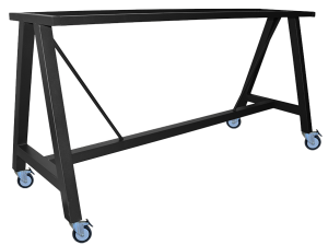 Dry Bar H1025 A Frame Base 1800mm with castors colour BLACK available to order now!