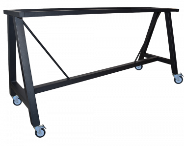 Dry Bar H1025 A Frame Base 2100mm with castors colour BLACK available to order now!