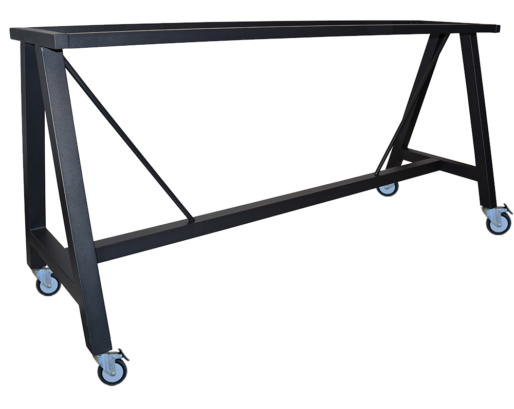 Dry Bar H1025 A Frame Base 2100mm with castors colour BLACK available to order now!