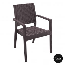 Ibiza Outdoor Armchair colour CHOCOLATE available to order now!