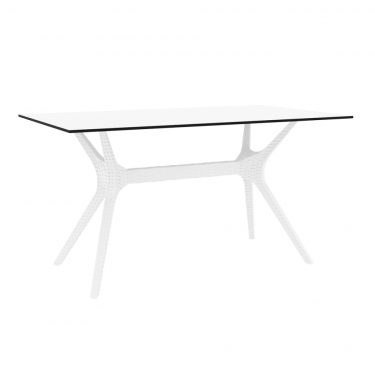 Ibiza Outdoor Table 1400 colour WHITE available to order now!