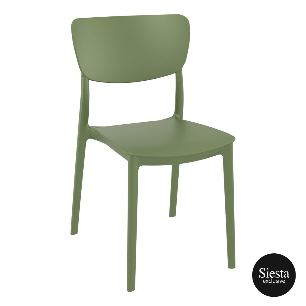 Monna Outdoor Café Chair colour OLIVE GREEN available to order now!