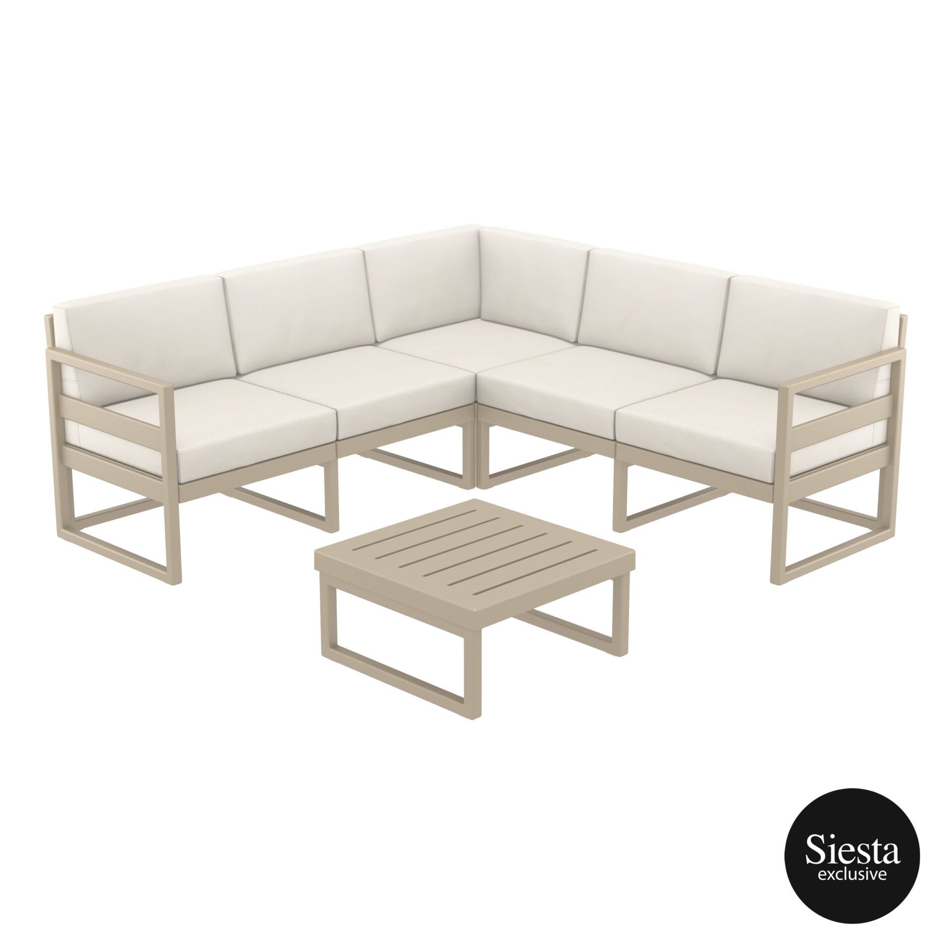 Mykonos Outdoor Corner Lounge colour TAUPE available to order now!