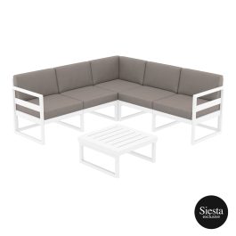 Mykonos Outdoor Corner Lounge colour WHITE available to order now!