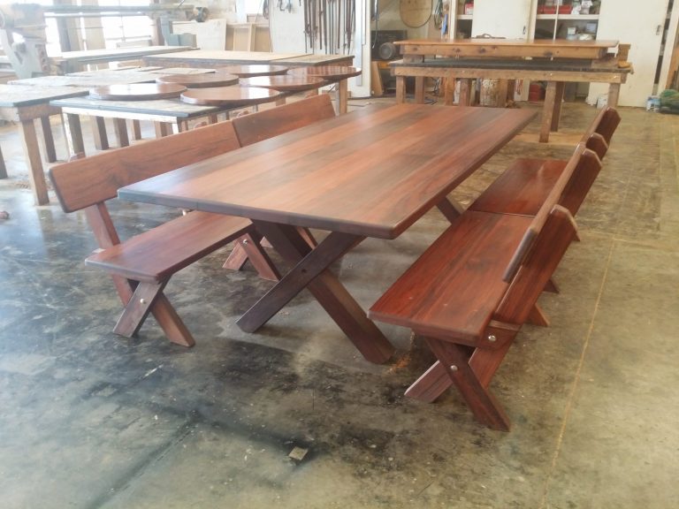 Rectangular Kirra XL 2950mm Kwila outdoor timber table available to order now!