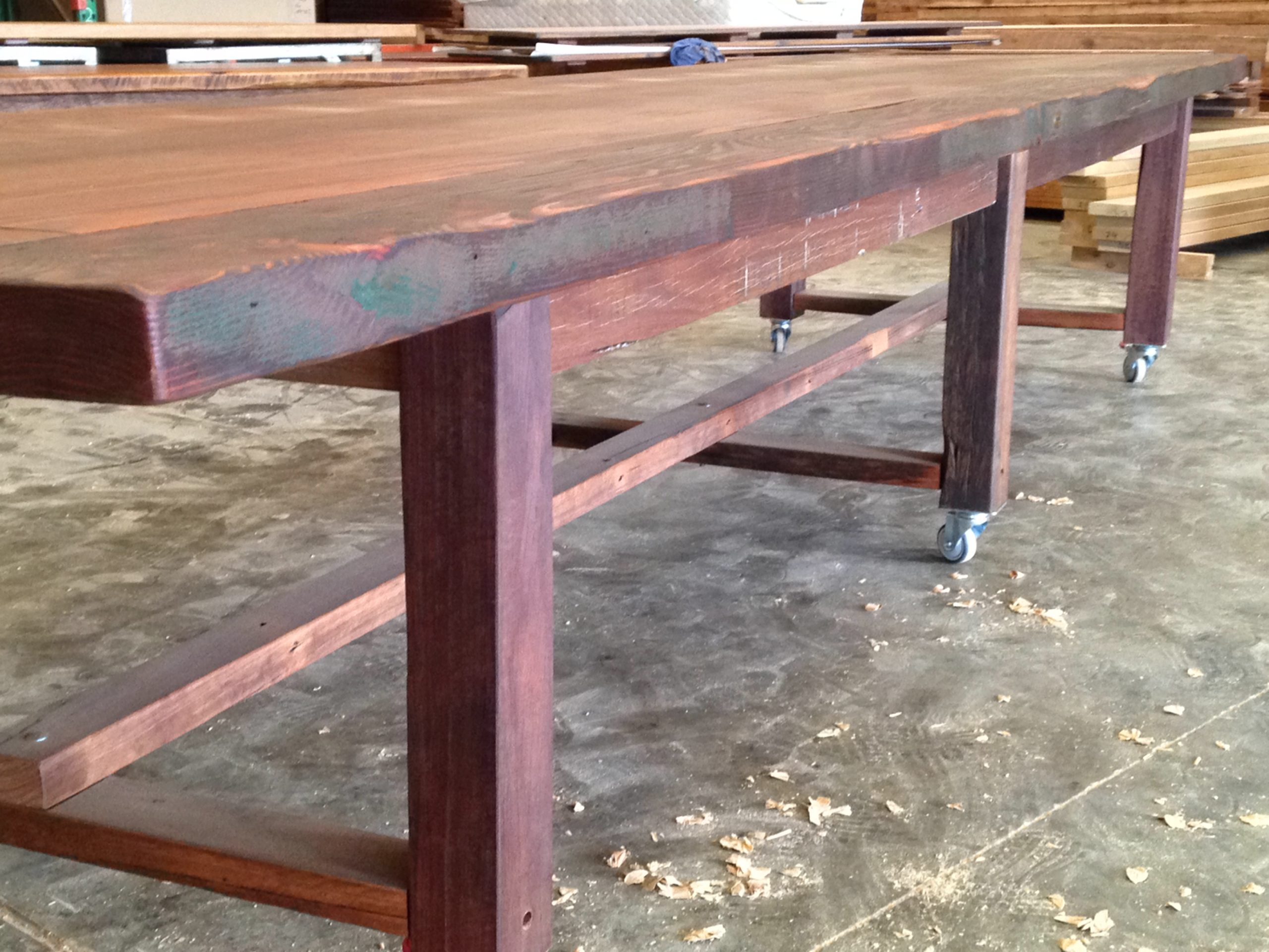 Recycled timber table BP available to order now