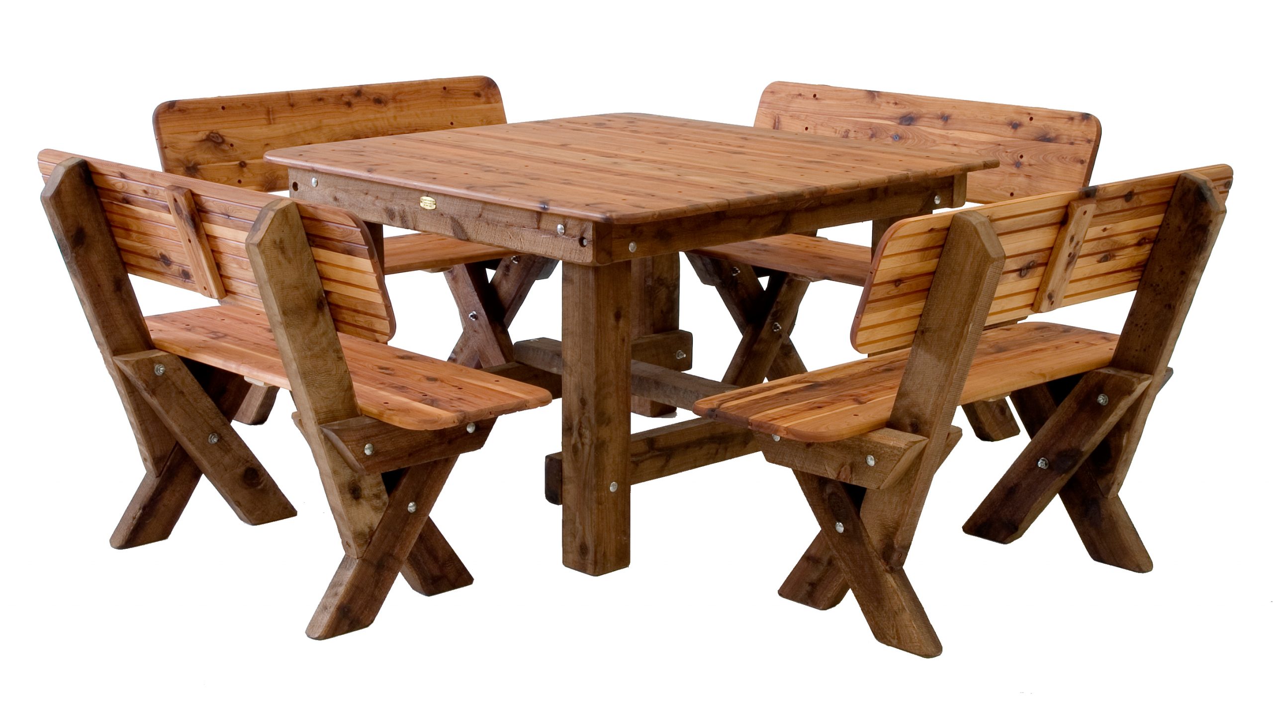 Southport 1200 High Back Cypress outdoor timber setting available to order now