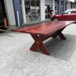 Rectangular Kirra XL 2700mm Kwila outdoor timber table available to order now!