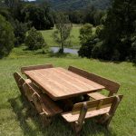 Yamba High Back Cypress Outdoor Timber Setting available to order now!