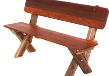 3 Seat High Back Kwila Outdoor Timber Bench available to order now!