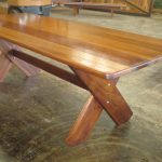 Rectangular Kirra 2100mm Kwila outdoor timber table available to order now!