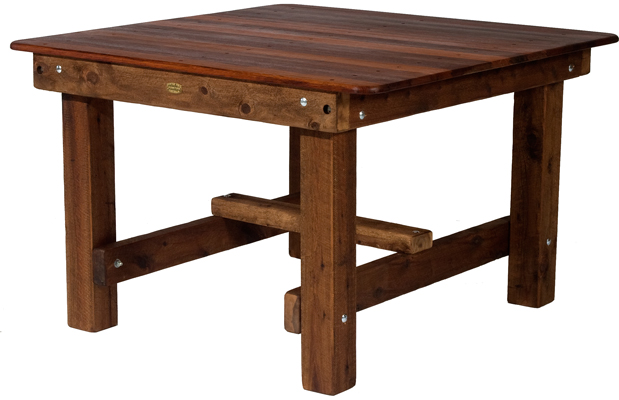 Square Southport 1400mm Kwila Outdoor Timber Table square legs available to order now
