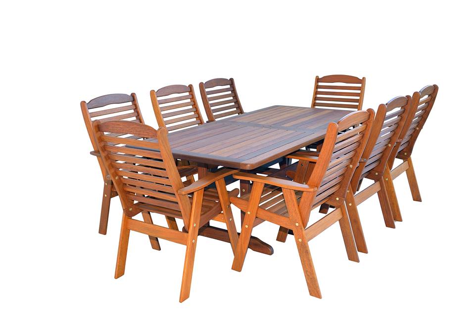 Rectangular Manus Kwila Outdoor Timber Table ready to order now