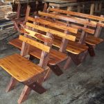 3-4 Seat Slat Back Cypress Outdoor Timber Bench available to order now!