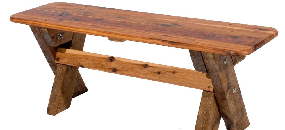 3 Seat Backless Cypress OutdoorTimber Bench available to order now!