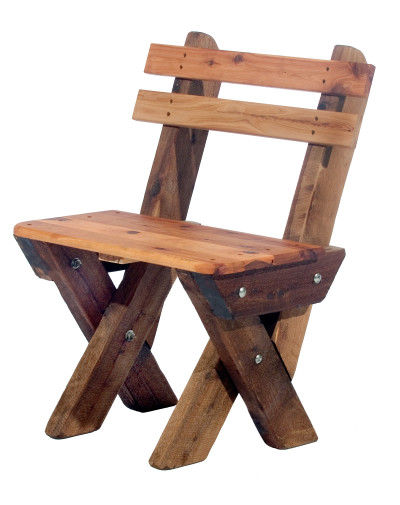 Single Seat Slat Back Cypress Outdoor Timber Bench available to order now