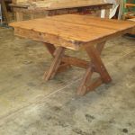 Square Southport 1200mm Cypress Outdoor Timber Table cross leg available to order now!