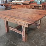 Square Southport 1600mm Cypress Outdoor Timber Table square legs available to order now!