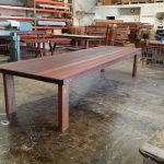 Rectangular Texas XL Kwila outdoor timber table available to order now!