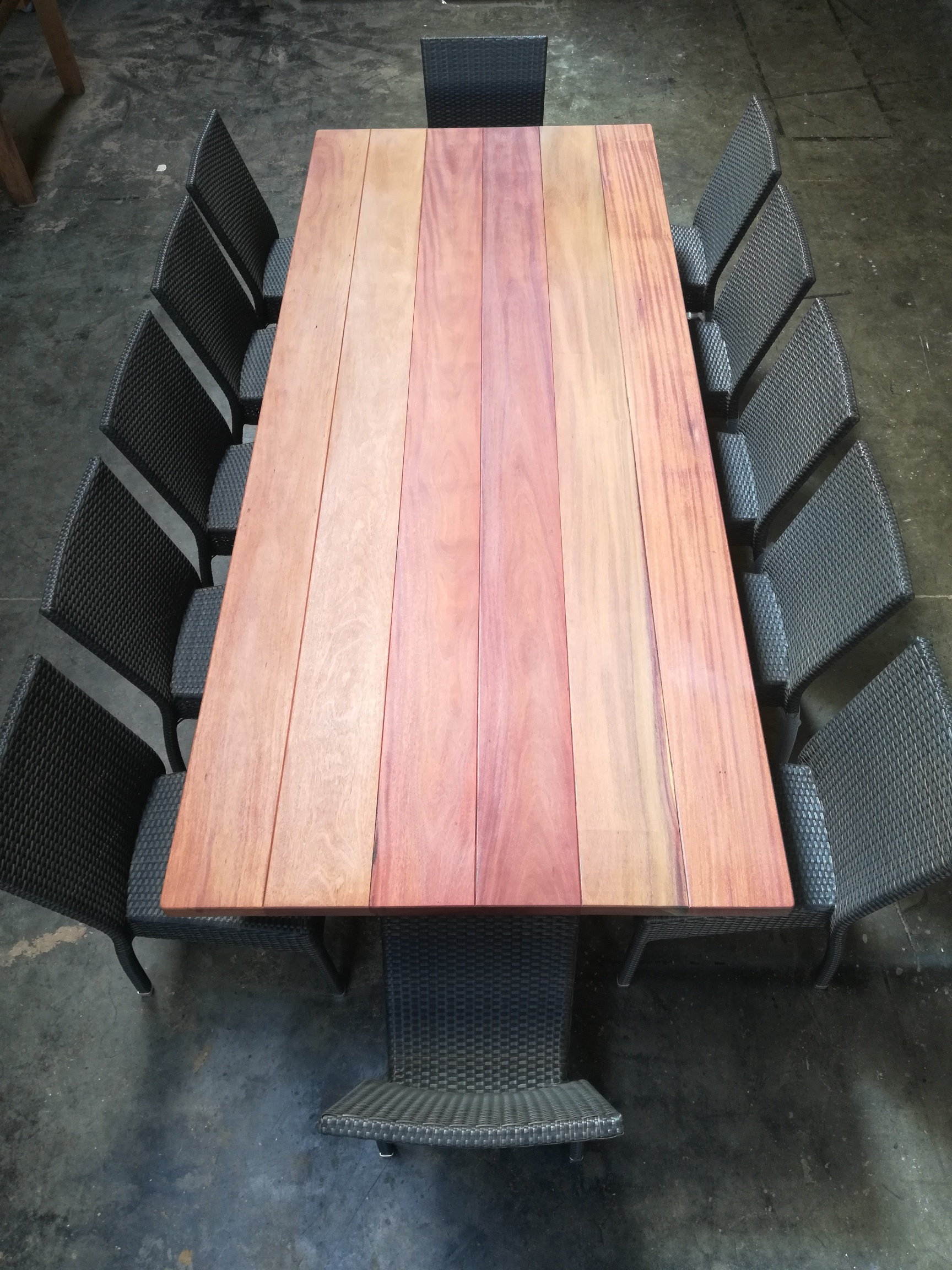 Binx Timber Table in SPOTTED GUM available to order now