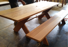 Rectangular Kirra 2100mm Teak Outdoor Timber Table available to order now!