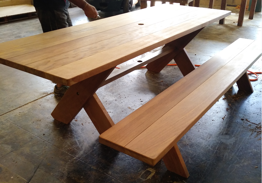 Rectangular Kirra 2100mm Teak Outdoor Timber Table available to order now