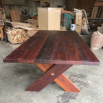 Rectangular Kirra XL 2400mm Kwila Outdoor Timber Table available to order now!