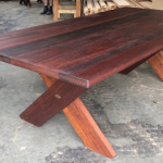 Rectangular Kirra XL 2400mm Kwila Outdoor Timber Table available to order now!