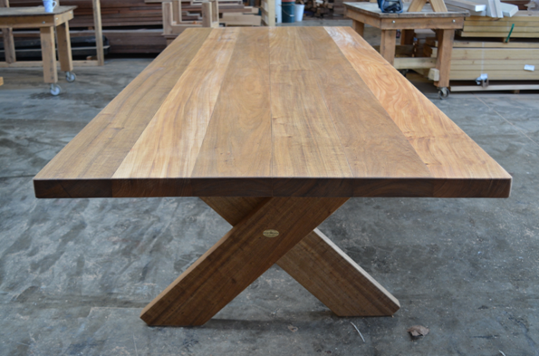Rectangular Kirra XL 2700mm Teak Outdoor Timber Table available to order now