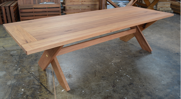 Rectangular Kirra XL 2950mm Blackbutt Outdoor Timber Table inserts available to order now